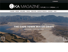 Tablet Screenshot of kaonlinemagazine.com